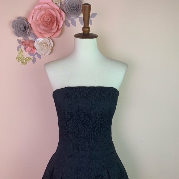 Zara | Dresses | New Zara Brocade Strapless Corset Dress | Poshmark